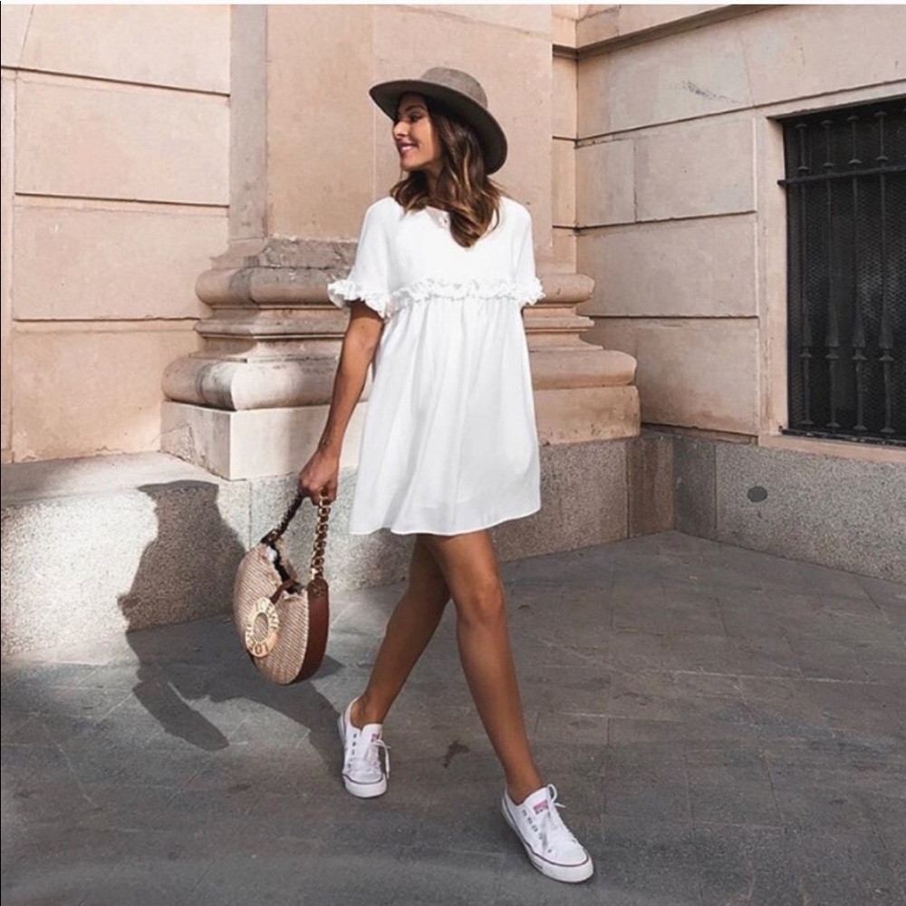 NWT Zara Ruffled Jumpsuit Dress